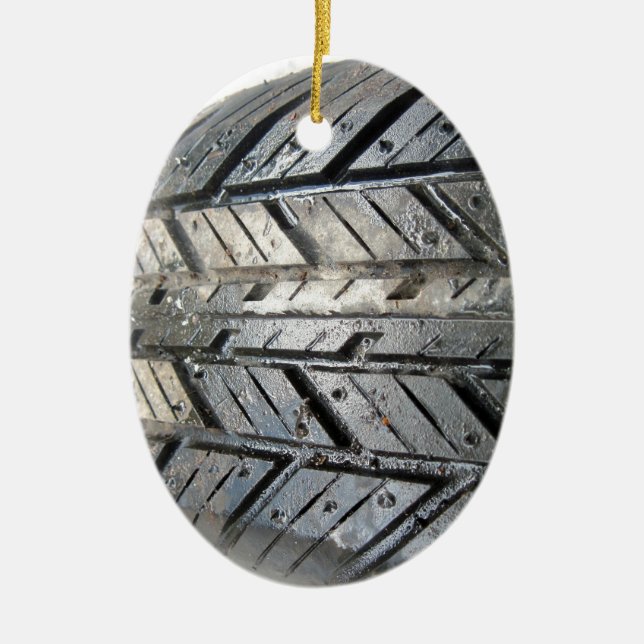 Tire Ceramic Ornament (Front)