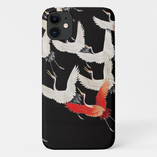 Tire ! Impression en bois japonais. iPhone / coque (Dos)