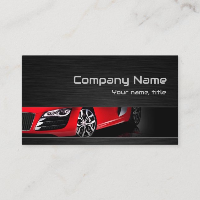 Tire Mount And Balance Car Check Service Business Card (Front)