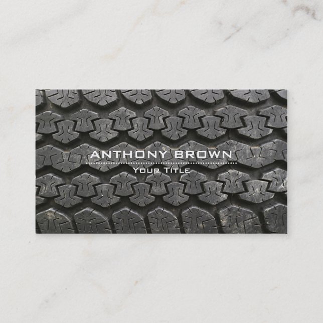 Tire Mounting and Balancing Business Card (Front)
