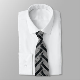 tire prints grunge tie