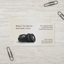 Tire Sales Business Card