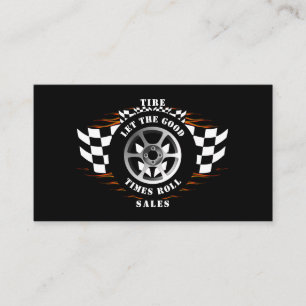 Tire Sales Store Mechanic Car Sales Parts Service  Business Card