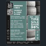 Tire Stack Design, Tire/Tyre Specialist Shop Flyer<br><div class="desc">Tire Stack Design, Tire/Tyre Specialist Shop Advertising Flyer by The Business Card Store.</div>