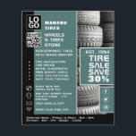 Tire Stack Design, Tire/Tyre Specialist Shop Flyer<br><div class="desc">Tire Stack Design,  Tire/Tyre Specialist Shop Advertising Flyer by The Business Card Store.</div>
