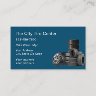 Tire Store Simple Business Cards Design
