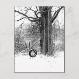 tire swing postcard