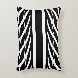 Tire Texture Abstract Pattern Accent Pillow