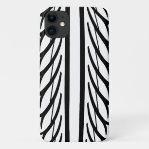Tire Tread Pattern Texture Abstract B&W iPhone 11 Case