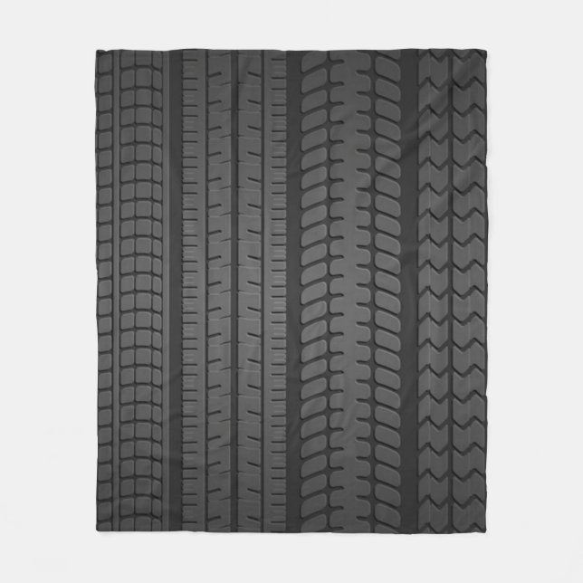 tire tread patterns fleece blanket (Front)
