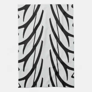 Tire Tread Texture Abstract Pattern  Kitchen Towel