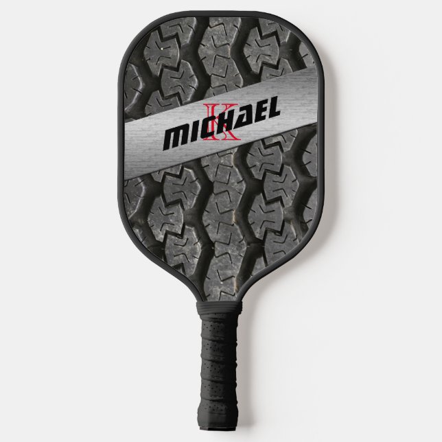 Tire Treads Dinks With Friends Personalized Pickleball Paddle (Back)