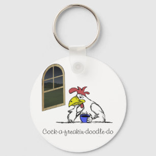 Tired Chicken Keychain