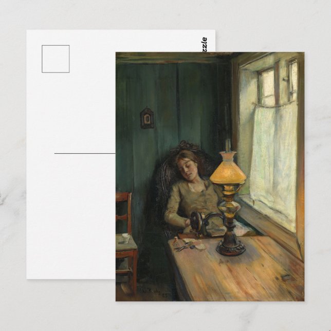 Tired | Christian Krohg | Postcard (Front/Back)