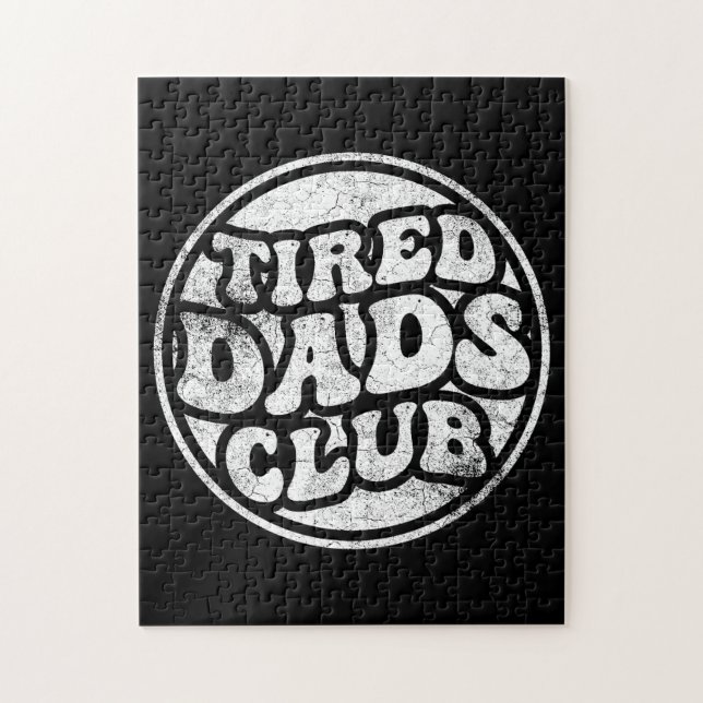Tired Dads Club Funny Jigsaw Puzzle (Vertical)