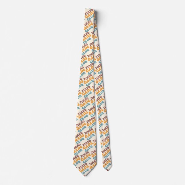 Tired Dads Club Funny Tie (Front)