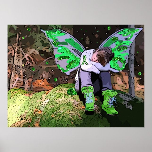 Tired Lyme Disease Warrior Resting poster (Front)