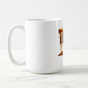 Tired Melting Candle Typography Burnout Mom Nurse  Coffee Mug