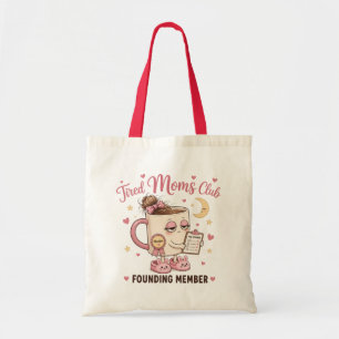 Tired Mom Loading Please Insert Coffee Funny Mom Tote Bag