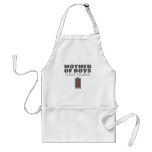 Tired Mom Mother of Boys Please Recharge Gift Standard Apron