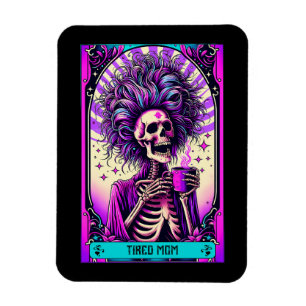 Tired Mom Tarot Card Magnet