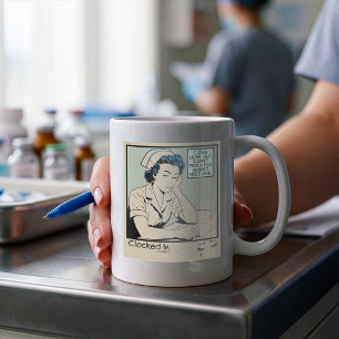 Tired Nurse Gift for RN, LPN, Healthcare Workers Coffee Mug