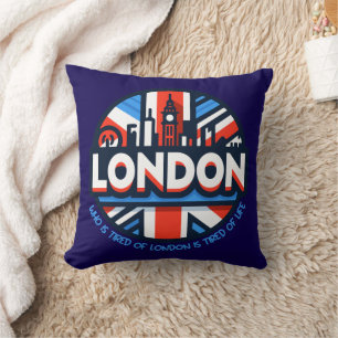 Tired of London Throw Pillow