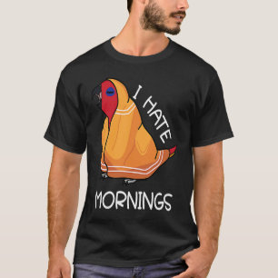 Tired Parrot Hates Mornings I Female Eclectus T-Shirt