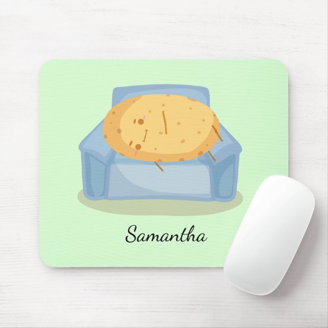Tired Potato Mouse Pad (With Mouse)