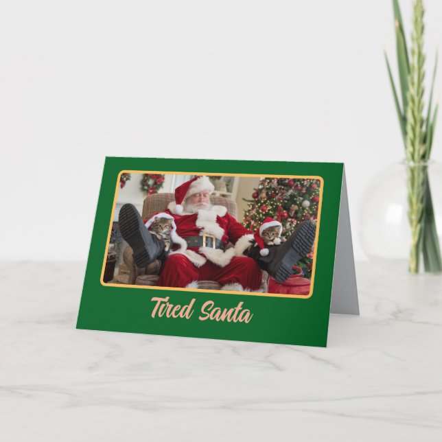 Tired Santa Card (Front)