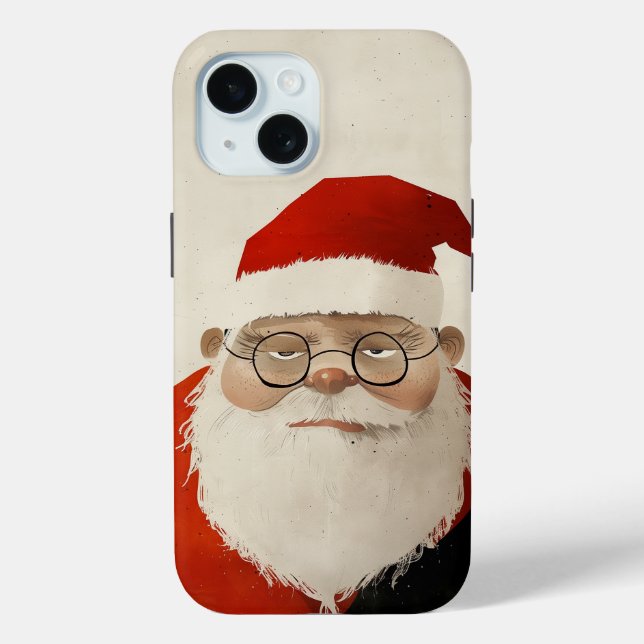 Tired Santa Case-Mate iPhone Case (Back)