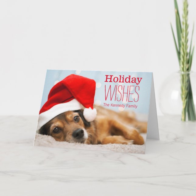 Tired Santa Holiday Card (Front)