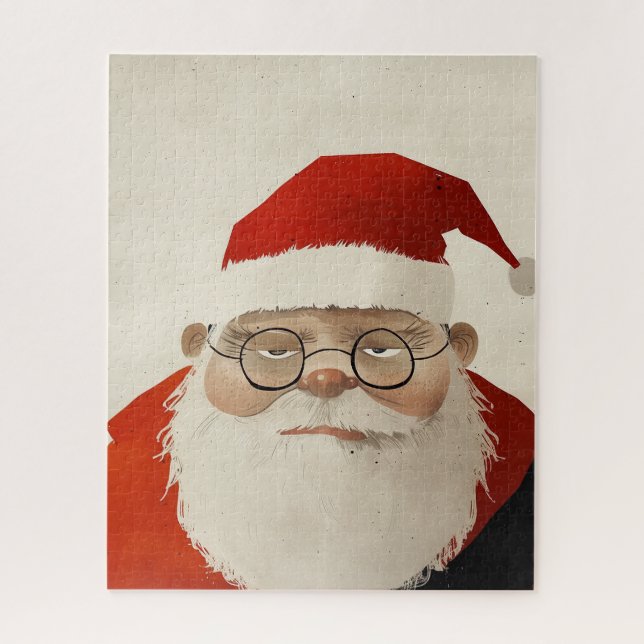 Tired Santa Jigsaw Puzzle (Vertical)