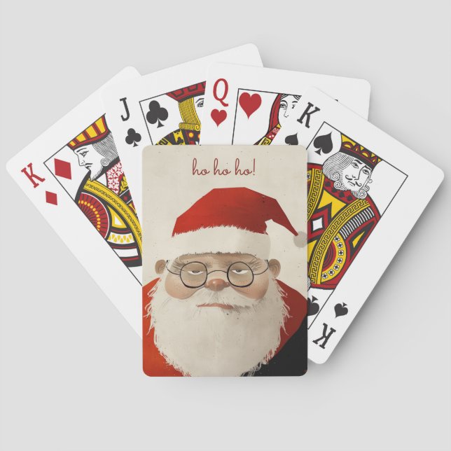 Tired Santa Playing Cards (Back)