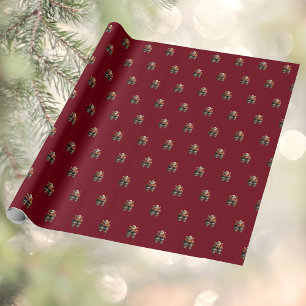 Tired Santa Wrapping Paper