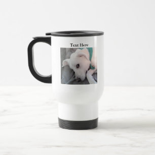 Tired St Patricks Day Dog Wearing Green Travel Mug