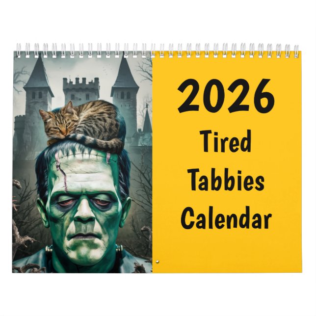  Tired Tabbies Calendar (Cover)