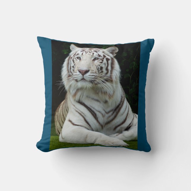Tired Tiger Father's Day Throw Pillow (Front)