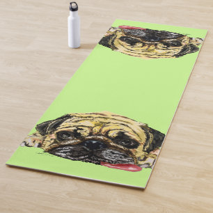 Tired Yoga Dog Mops - Yoga Mat