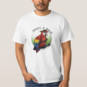 Tirer Un T-shirt Golfeur De Parrot D'Oiseau