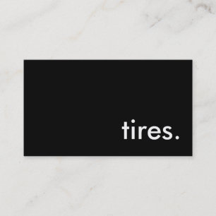 tires. business card