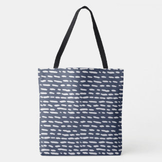 Tiret de bleu et de gris d'indigo - sac