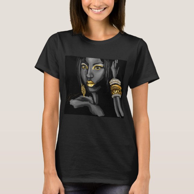 Tiret de T-shirt d'or (Devant)