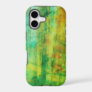 Tirets verts + jaunes de couleur sur iPhone