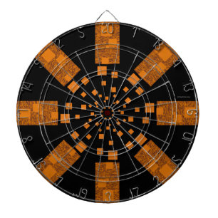Tireur d'élite orange vigilant de cible de boudin