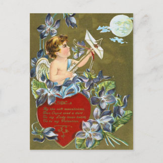 Tirez la carte postale de Valentines de lune