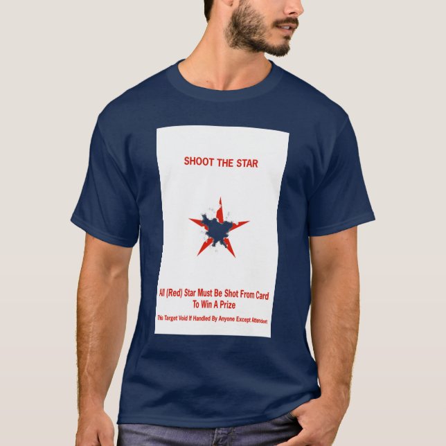 Tirez le T-shirt de carte de cible d'étoile (Devant)