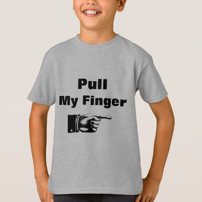 Tirez mon T-shirt doigt (Devant)