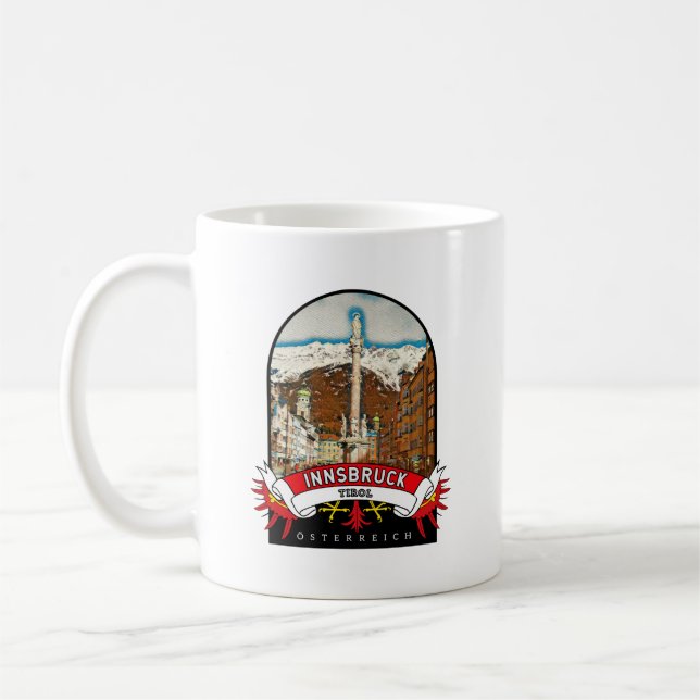Tiro Innsbruck Austria Souvenir Coffee Mug (Left)
