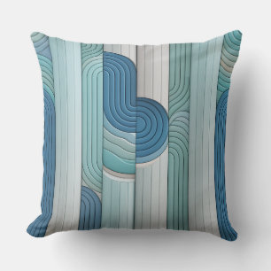 Tirta Column Ripple 3D Batik Motif Throw Pillow
